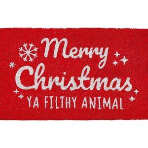 17 X 30 Merry Christmas Coco Coir Christmas Door Mat With Heavy Duty Backing